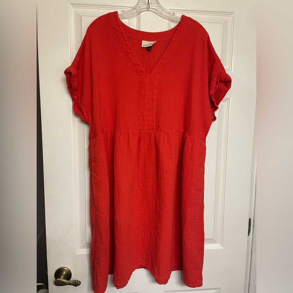 Universal Threads Orange Swim Suit Cover Up Summer Dress Target XXL